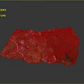 Detailed 3D Terrain Model Featuring Lush Green Vegetation And Mountainous Landscape With Small Roads