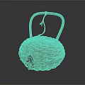 Handwoven Rattan Storage Basket With Decorative Handle For Home Decor And Storage