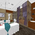 Luxurious SPA Sauna Room Featuring Massage Beds Wooden Decor And Relaxing Wellness Amenities