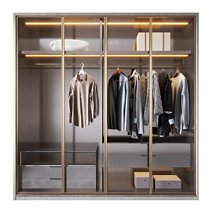 Modern wardrobe 3d model