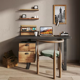 Nordic Desk Chair 3d model