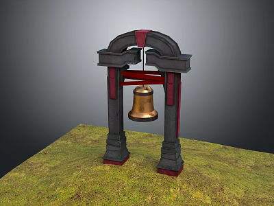 Modern Big Bell Sand Bell Big Copper Bell Fire Bell 3d model