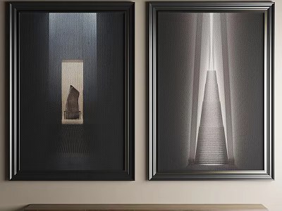 Decorative painting combination 3d model