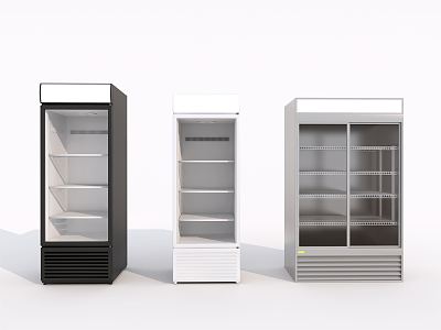 Modern Freezer Beverage Freezer Refrigerator 3d model