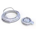 Industrial Metal Ring Components With Large Ring Handle And Small Cover Lid Design