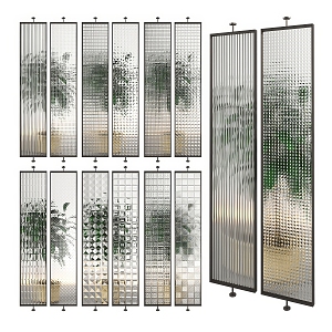 Glass partition 3d model