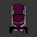 Pink Baby Stroller With Modern Design Stylish Handle And Functional Wheels