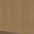 Wooden Feature Wall With Recessed Lighting And Geometric Panel Design 3d model