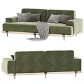 Modern double sofa Hastings sofa 3d model