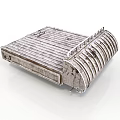 Architectural Metal Radiator With Rectangular Design Striped Surface And Fin Structure
