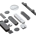 Diverse Modern Electrical Switches Outlets and Control Panels for Home Use
