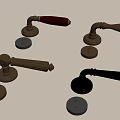 Various Stylish Door Handles With Gold Silver And Brown Finishes For Home Decor