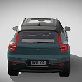 Volvo Light Blue SUV Exterior With Modern Design And Alloy Wheels 3d model
