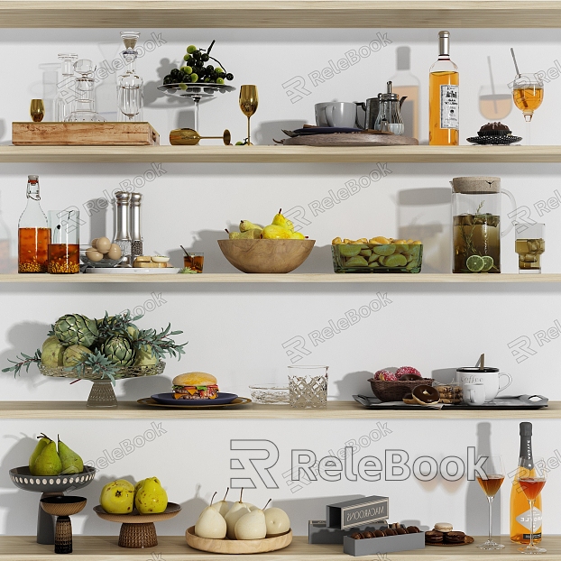 Modern Food Food Fruit Drinkers model