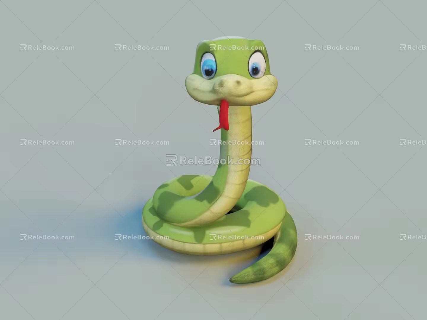Cute Snake Cute Little Snake Baby Cartoon Snake Expression Bag Snake Furry Snake Gentle Snake Active Snake Smart Snake Fun Snake Toy Snake Ornament 3d model