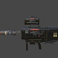 Sci-fi missile launcher 3d model