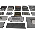 Garden Ornaments Various Decorative Tiles With Classic Patterns For Garden Flooring