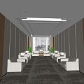 General Reception Room Modern Reception Room 3d model