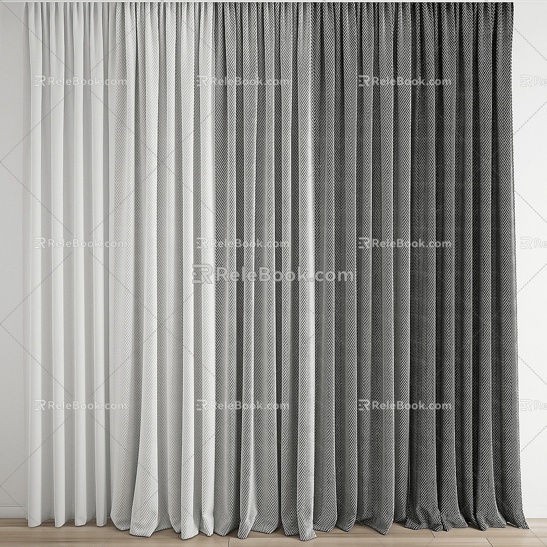 Curtains 3d model