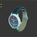 Stylish Leather Watch with Blue Strap and Silver Dial for Fashionable Outfits