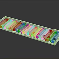 Colored Paint Tubes In White Box With Vibrant Colors Neatly Arranged