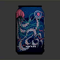 Vibrant Blue Canned Craft Beverage Featuring Octopus Tentacle Artwork And ABV 4.5%