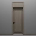 Modern White Hinged Door For Home Interior With Sleek Design And Black Handle
