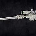 Two Modern Tactical Sniper Rifles With High Power Scopes And Sleek Metal Finish
