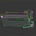 Gray Industrial Lathe Machine With Bed Structure Spindle And Mechanical Parts