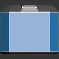 Blue Hexagonal Storage Box With Lid And Handle For Home Storage Use