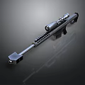 Tactical Sniper Rifle with High Precision Scope Metal Barrel and 3D Rendered Design Details