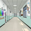 Science and Technology Creator Top Ten Science and Technology Corridor Computer Keyboard Corridor Design 3d model