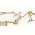 Wooden Outdoor Playground Equipment With Climbing Rope Nets Swings And Balance Beams