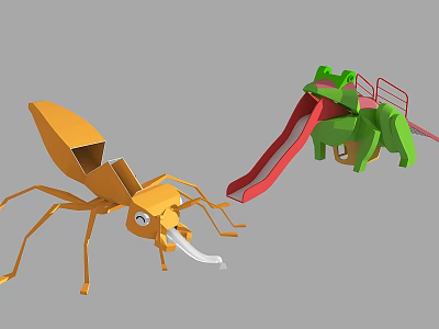 Modern slide slide 3d model