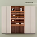 Modern Stylish Wooden Bookshelf With Built In Warm LED Light For Home Book Storage