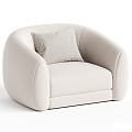 modern single sofa sofa leisure sofa 3d model