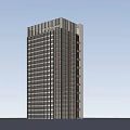 Modern High Rise Office Building With Glass Facade And Window Design
