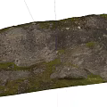 Natural Stone And Wood Materials With Rough Texture And Mossy Surface