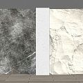 Modern background wall rubble wall 3d model