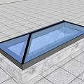 Single Family Villa Exterior Featuring Marble Skylight And Glass Roof Design