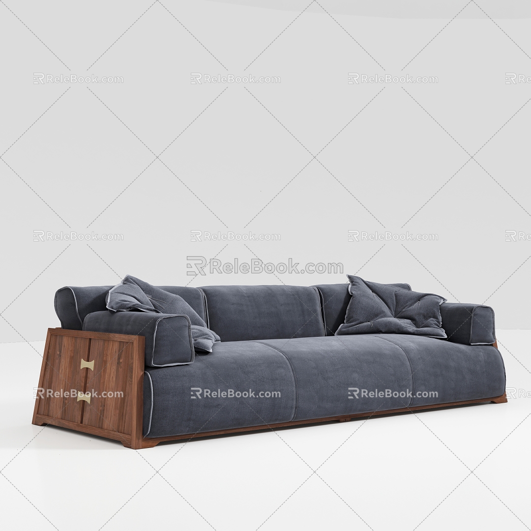 Sofa Multiplayer Sofa Chinese Sofa 3d model