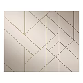 Modern Geometric Pattern Wall Decor With Abstract Lines And Neutral Background 3d model