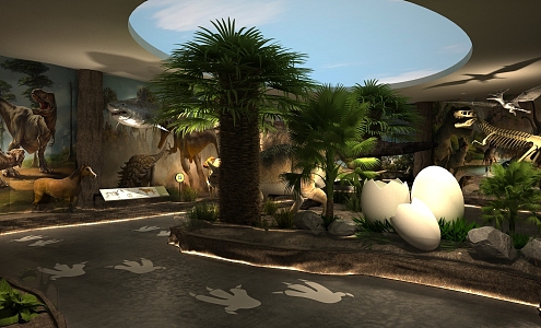 Modern Dinosaur Science Museum 3d model