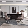 Modern Office Desk and Chair Manager Desk and Chair Boss Chair 3d model