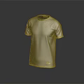 Dark Gray Short Sleeve T Shirt with Minimalist Design and Brand Logo Details