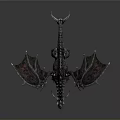 Mythical Dragon 3D Model Featuring Spiked Body Large Wings And Detailed Scales