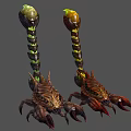 Vibrant 3D Scorpion Character Models With Detailed Bodies Sharp Claws And Colorful Tails