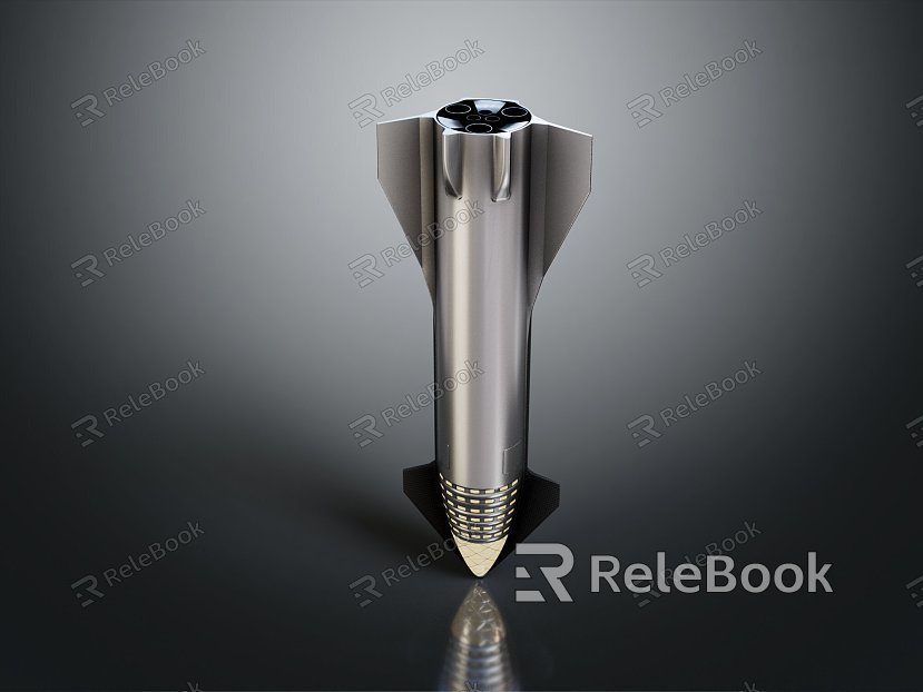 modern rocket engine rocket launch vehicle model