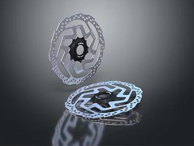 High Performance Automotive Brake Discs With Heat Dissipation Grooves And Durable Metal Construction 3d model