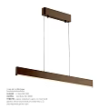 Sleek Modern Linear Pendant Light Design With Rectangular Frame And Hanging Wires 3d model